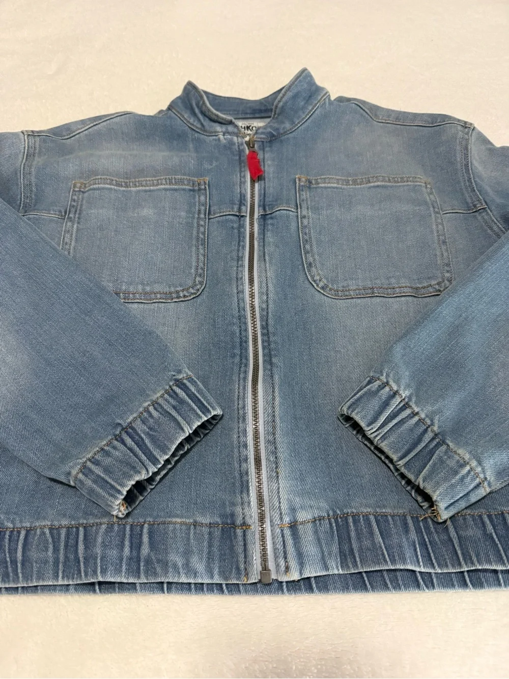 OshKosh B'gosh Medium Blue Denim Zip Jacket with Red Pull
